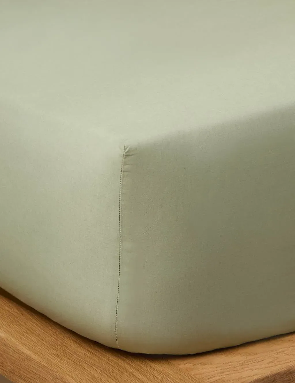 Washed Cotton Extra Deep Fitted Sheet - Weald Green product