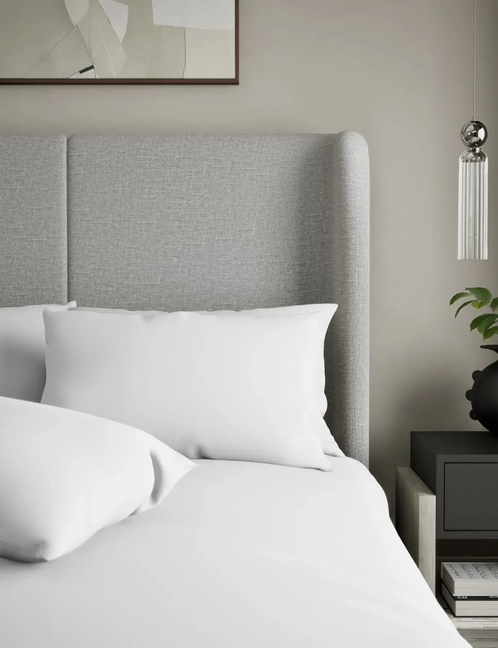 2 Pack 500 Thread Count Cotton Sateen Pillowcases - White product
