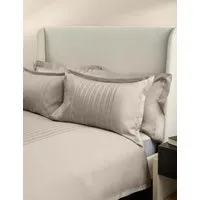 Pure Cotton Jacquard Striped Bedding Set - Taupe alternate view