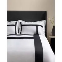 Sateen Applique Bedding Set - Black Mix, Cotton alternate view