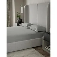 500TC Cotton Sateen Deep Fitted Sheet - Grey alternate view