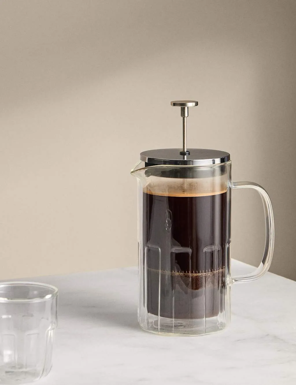 Glass Cafetiere with Angular Base Detail product