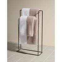 Kelly Hoppen Central Band Towel - Taupe Mix, Turkish Cotton alternate view