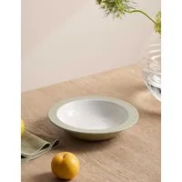 Kelly Hoppen Contrast Pasta Bowl - Green Mix, Stoneware alternate view