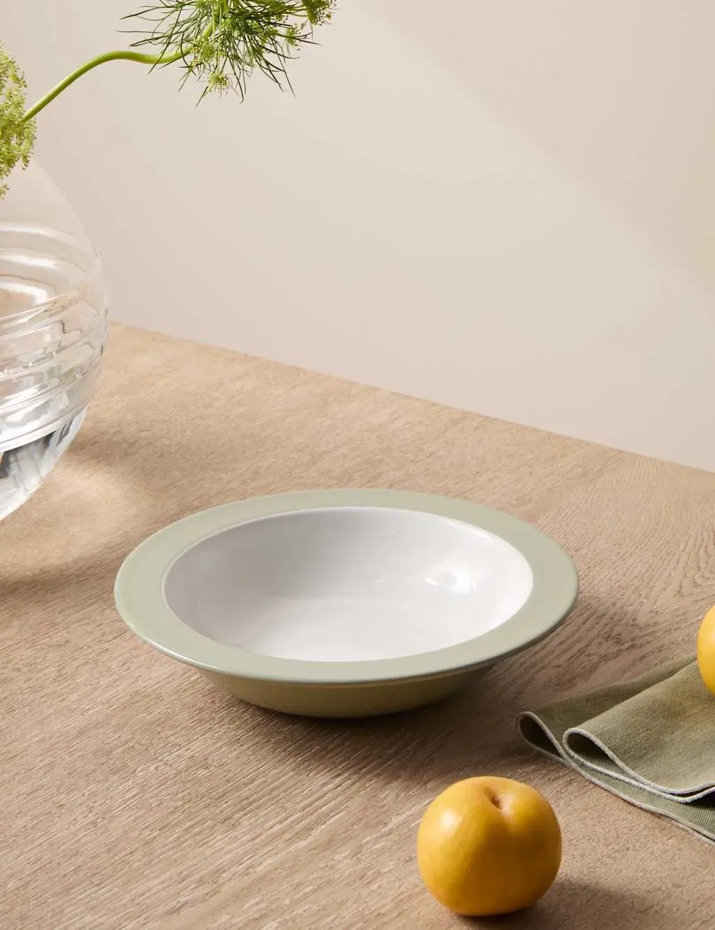 Kelly Hoppen Contrast Pasta Bowl - Green Mix, Stoneware product