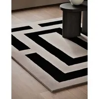 Kelly Hoppen Cut Rectangular Wool Rug - Taupe Mix alternate view