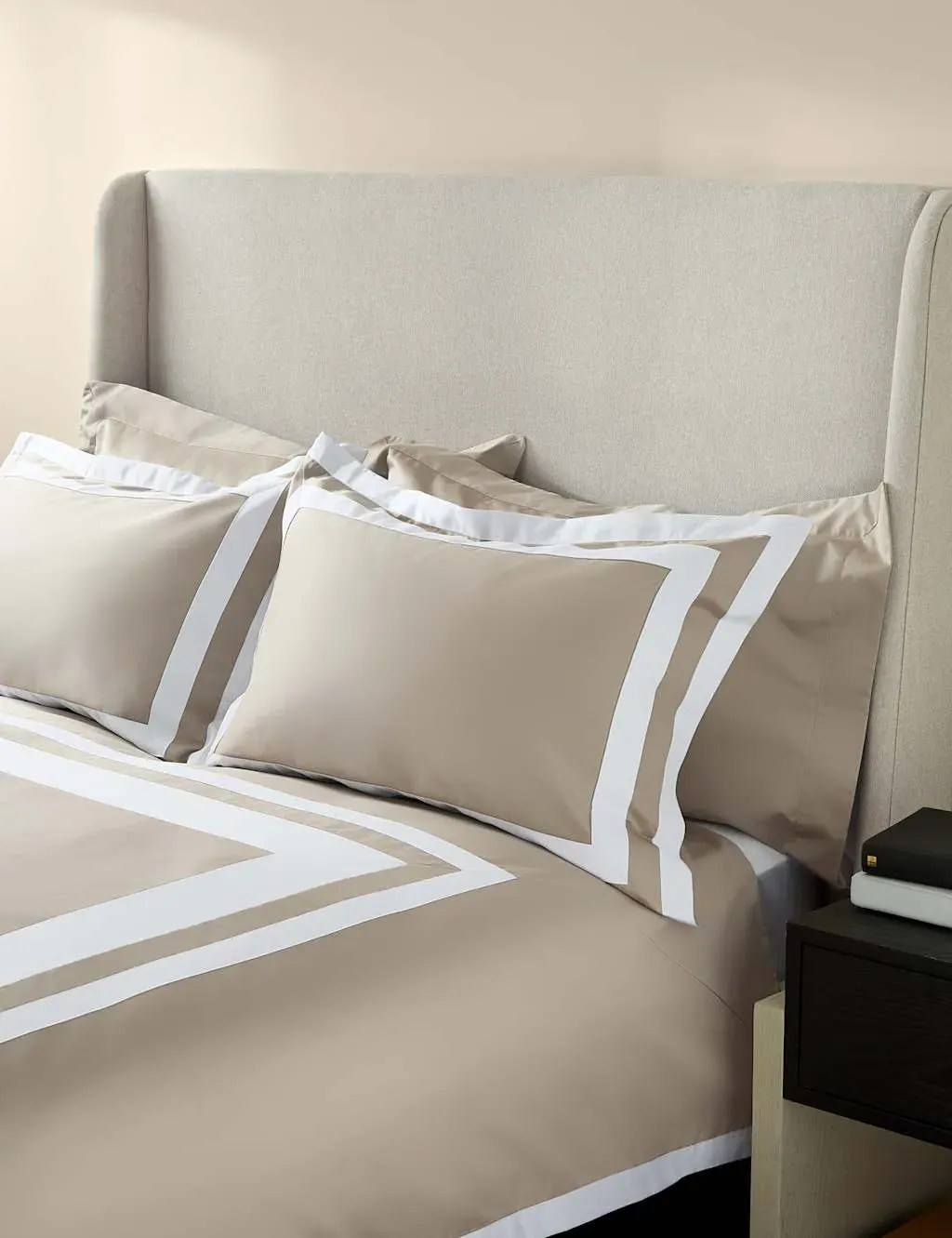 Kelly Hoppen Double Border Bedding Set - Taupe, Cotton product