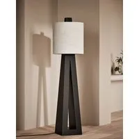 Kelly Hoppen Floor Lamp Cut-Out Base - Black, Wood alternate view