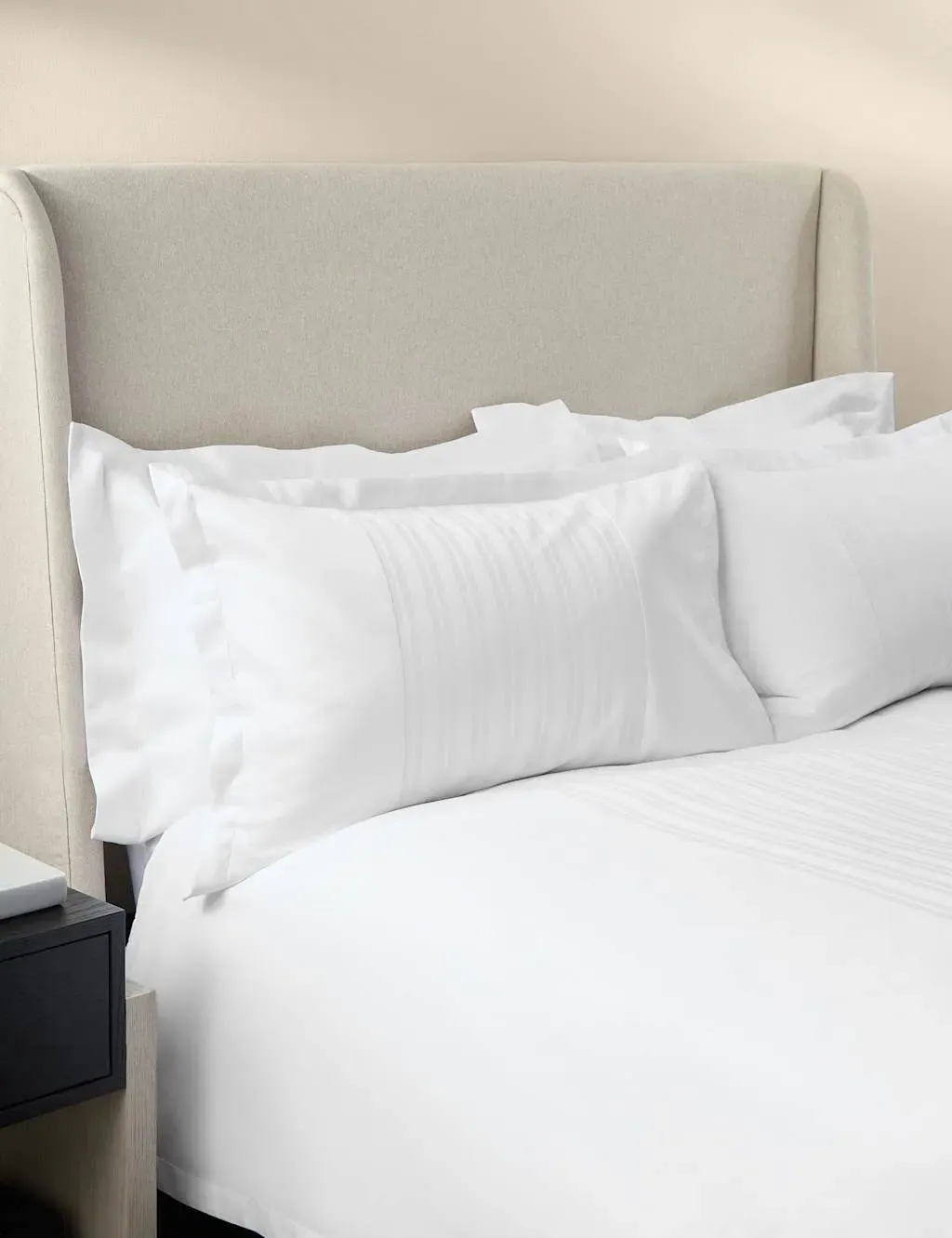 Kelly Hoppen Jacquard Striped Bedding Set - White, Cotton product