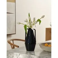 Kelly Hoppen Medium Angle Vase - Black, Ceramic alternate view