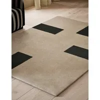 Kelly Hoppen Pure Wool Dash Geometric Rug - Taupe Mix alternate view