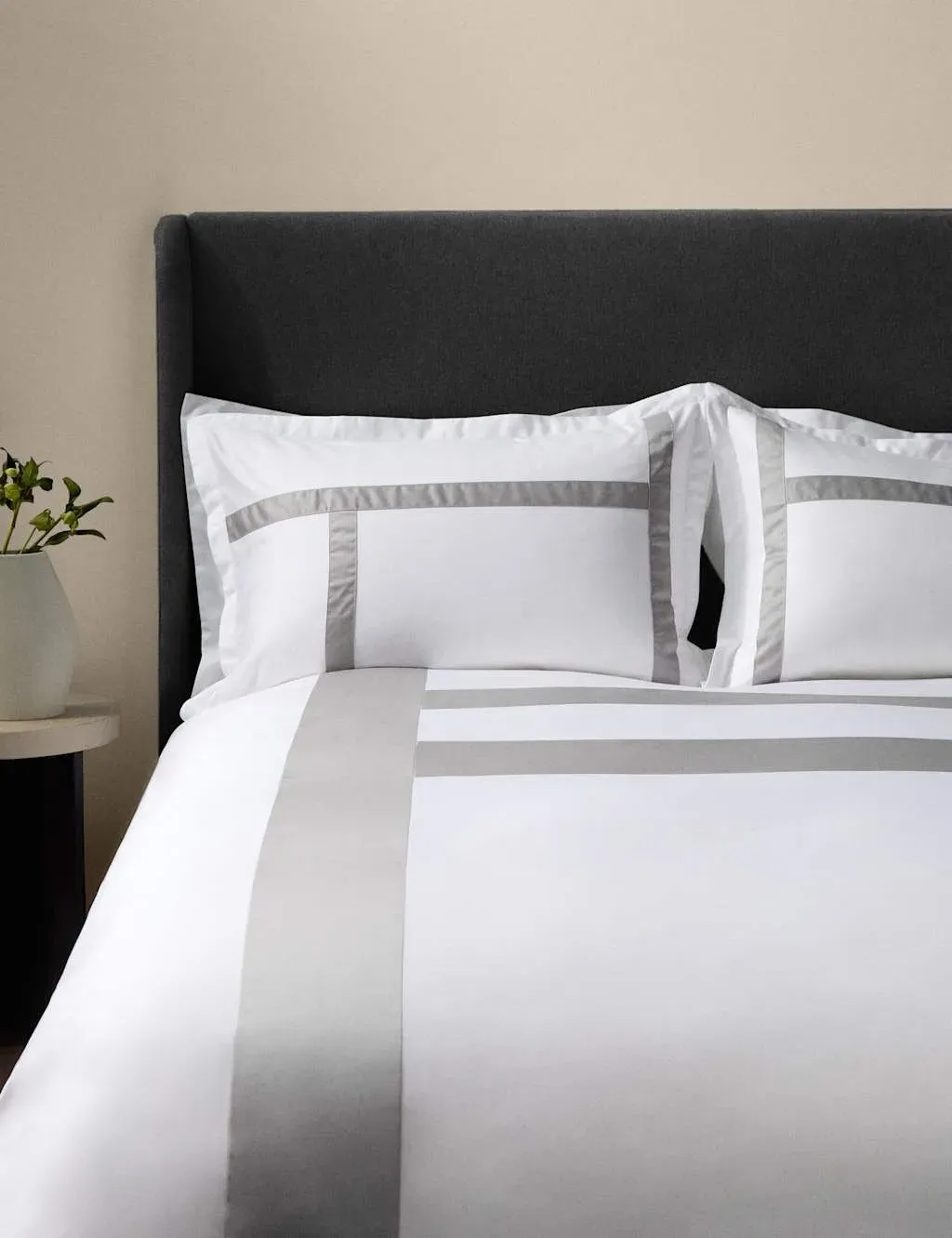 Kelly Hoppen Sateen Applique Bedding Set - Grey Mix, Cotton product