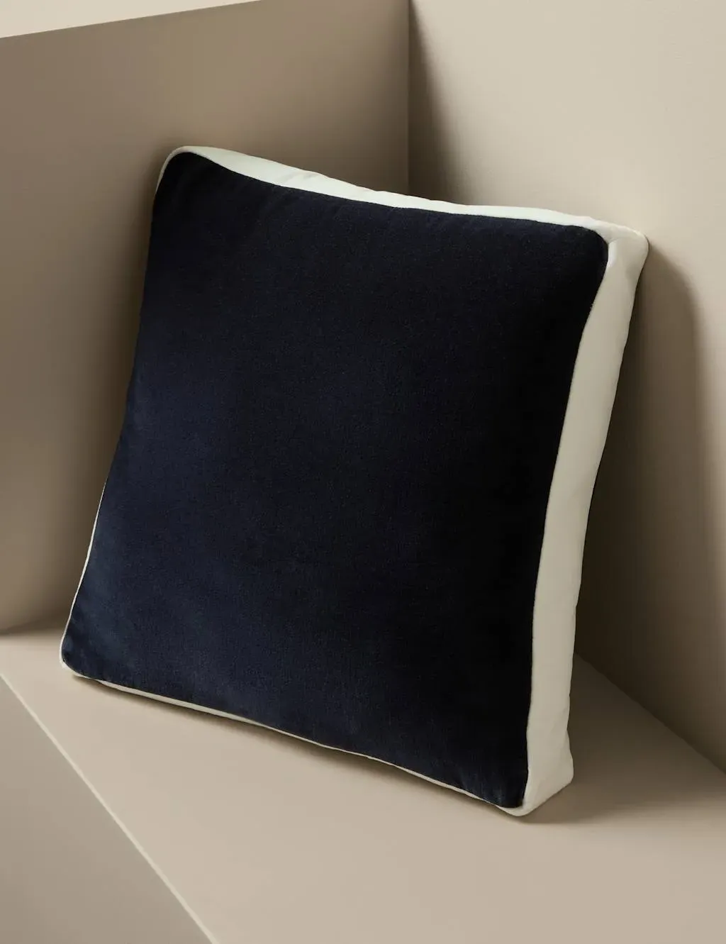 Kelly Hoppen Velvet Box Cushion - Navy Mix product
