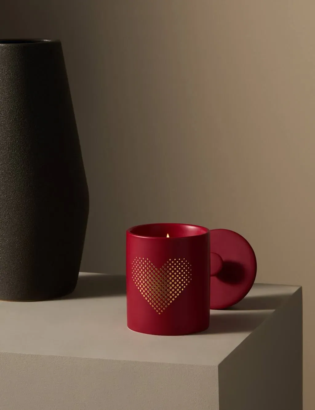 Love Decorative Scented Candle - Red Mix, Ceramic product