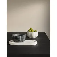 Marble Textured Pinch Pots & Tray - Multi alternate view