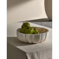 Marble Textured Serving Bowl - White, Marble alternate view