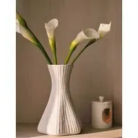 Petal Ceramic Vase - White alternate view