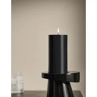 Pillar Candle - Black, Wax alternate view