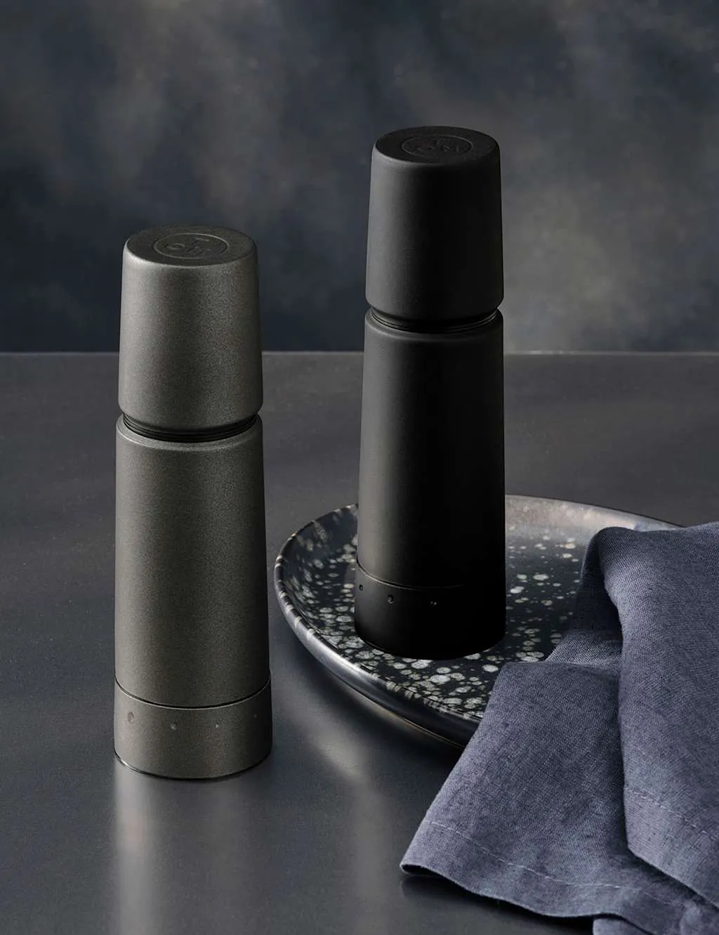 Salt & Pepper Mills Set - Grey, Stainless Steel product