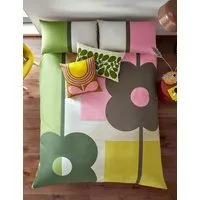 Abacus Block Percale Bedding Set - Multi, Cotton alternate view