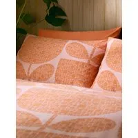 Orla Kiely 2-Pack Block Garden Pillowcases - Orange, Cotton alternate view