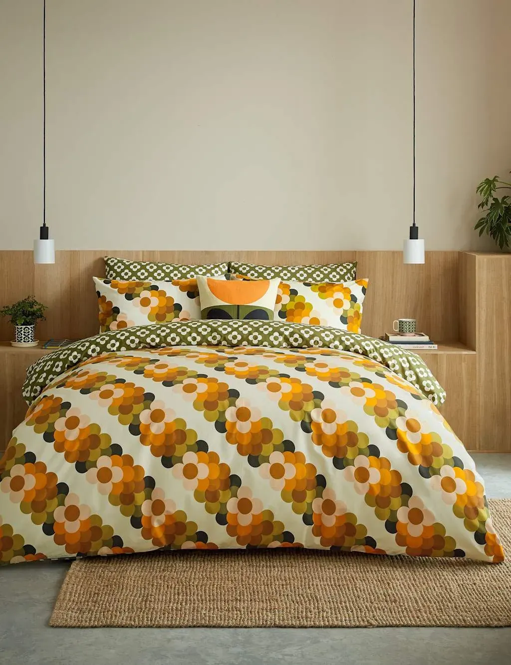 Orla Kiely Retro Flower Bedding Set - Multi, Cotton product