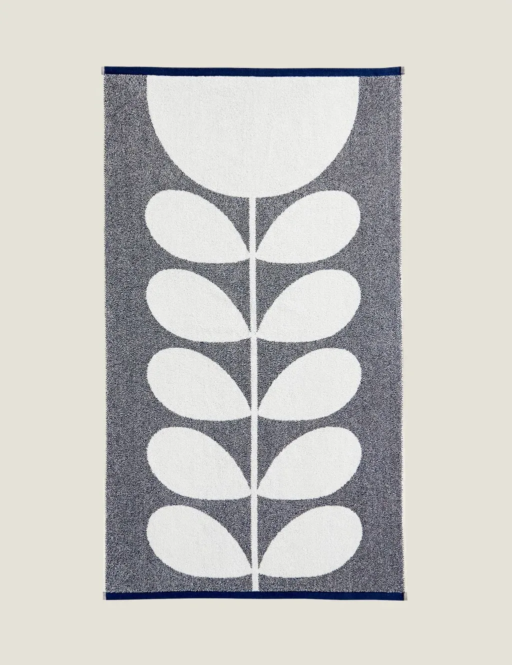 Orla Kiely Sunflower Motif Towel - Blue, Cotton product