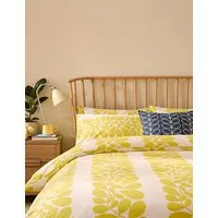Pure Cotton Striped Bedding Set - Yellow Mix alternate view