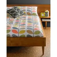 Scribble Stem Pure Cotton Duvet Cover - Multi alternate view