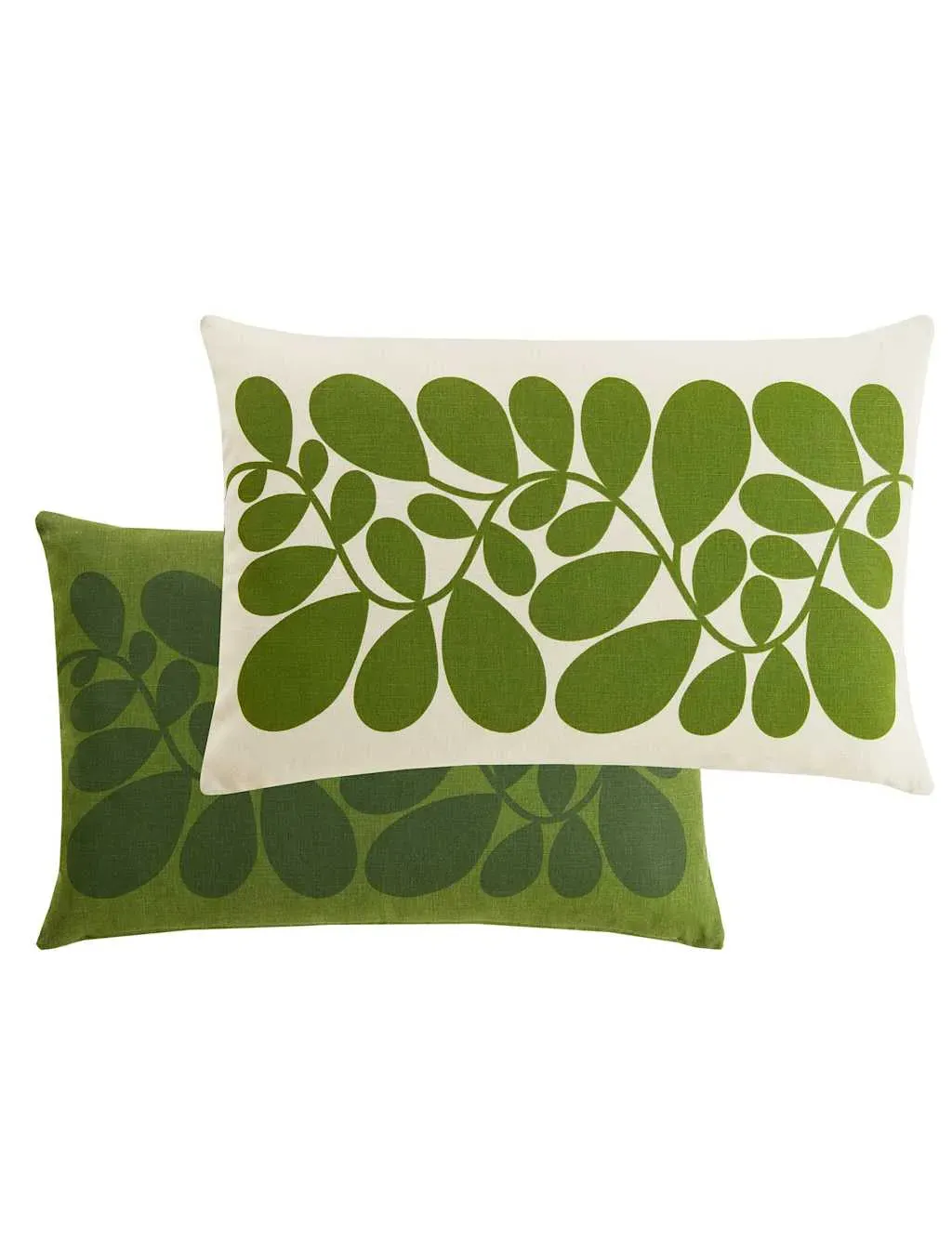 Sycamore Stripe Reversible Cushion - Green Mix, Cotton product