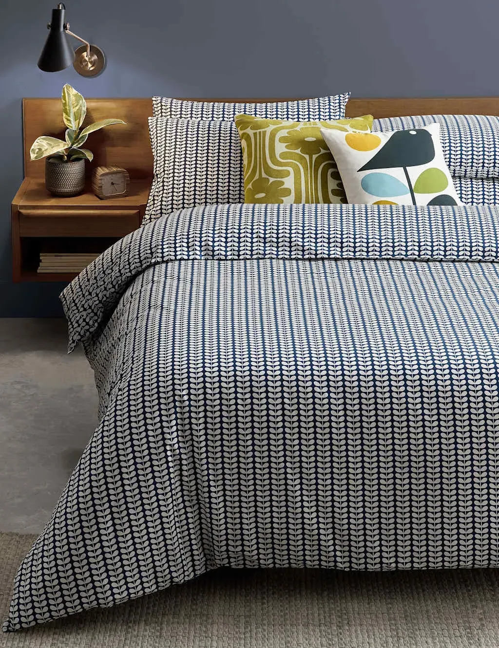 Tiny Stem 2-Pack Floral Pillowcases - Blue Mix, Cotton product
