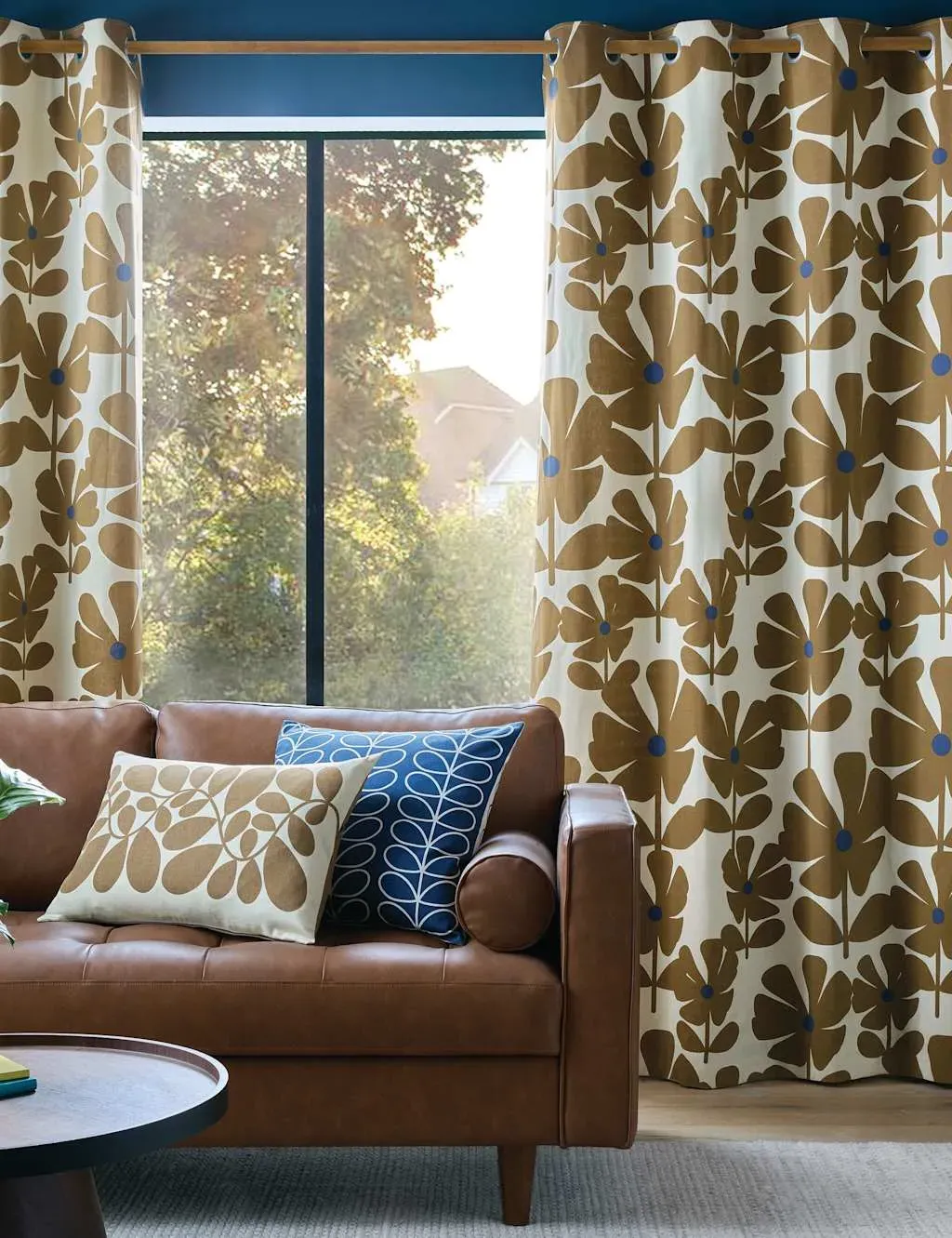 Wildflower Eyelet Curtains - Brown Mix, Cotton product