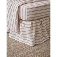 Kemptown Striped Valance Sheet - Red Mix, Linen alternate view