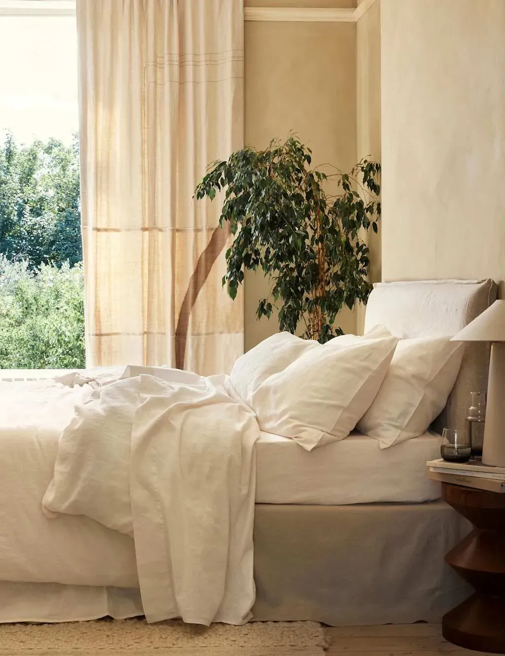 Linen Rich Duvet Cover - Cream product