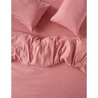 Linen Rich Duvet Cover - Pink alternate view