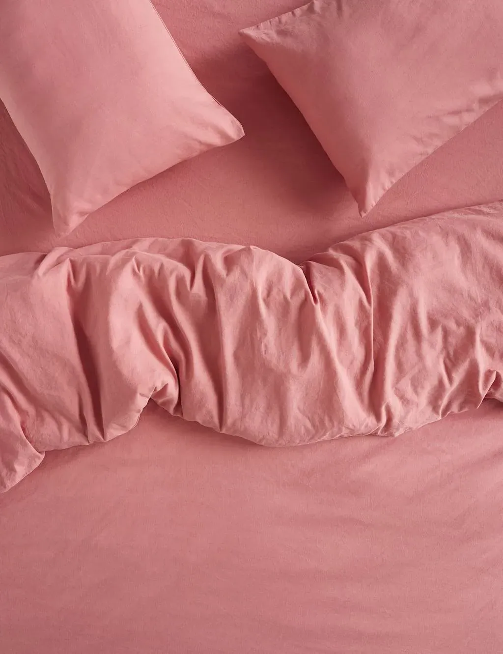 Linen Rich Duvet Cover - Pink product
