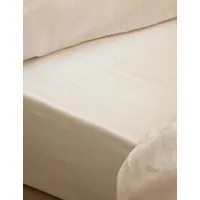 Linen Rich Fitted Sheet - Ivory alternate view