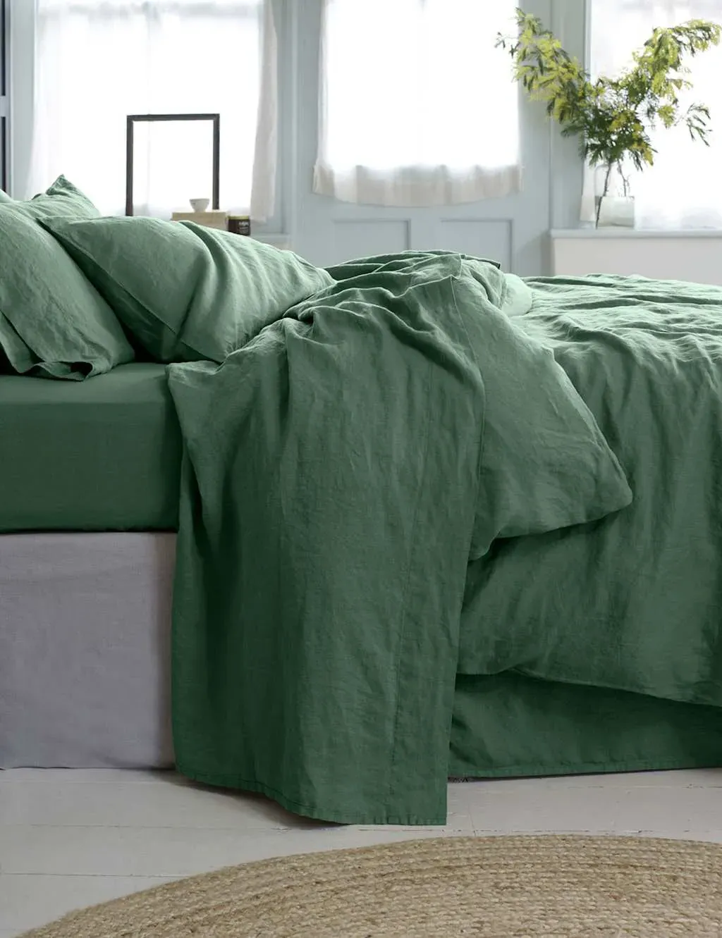 Linen Rich Flat Sheet - Green product
