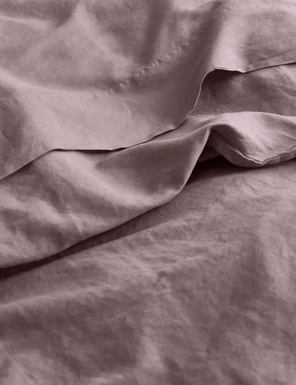 Linen Rich Flat Sheet - Purple, Cotton product