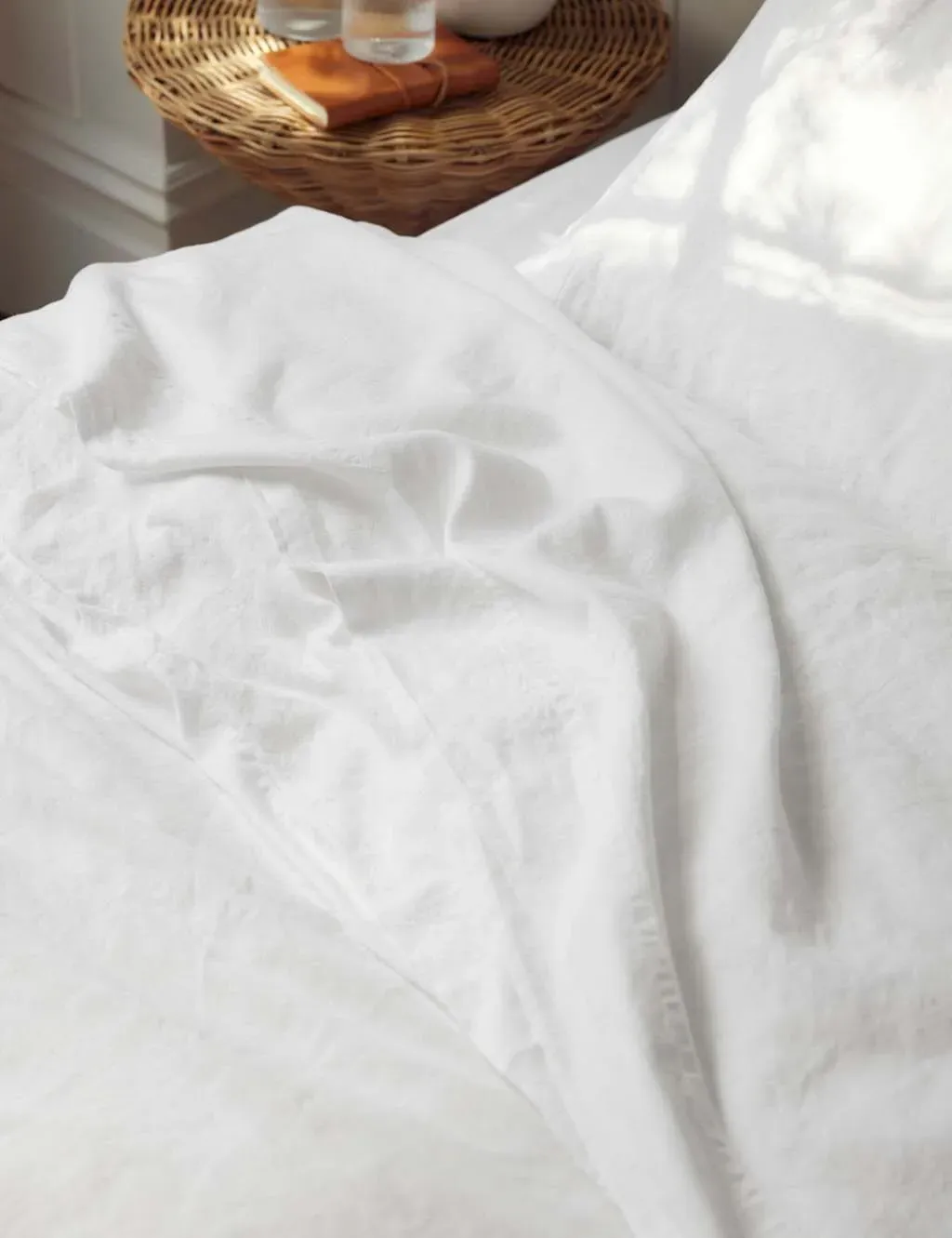 Linen Rich Flat Sheet - White product