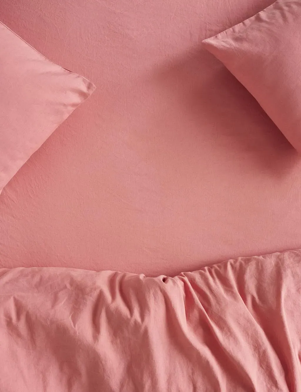 Linen Rich Plain Fitted Sheet - Pink product