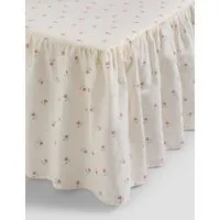 Linen Rich Printed Valance Sheet - Pearl alternate view