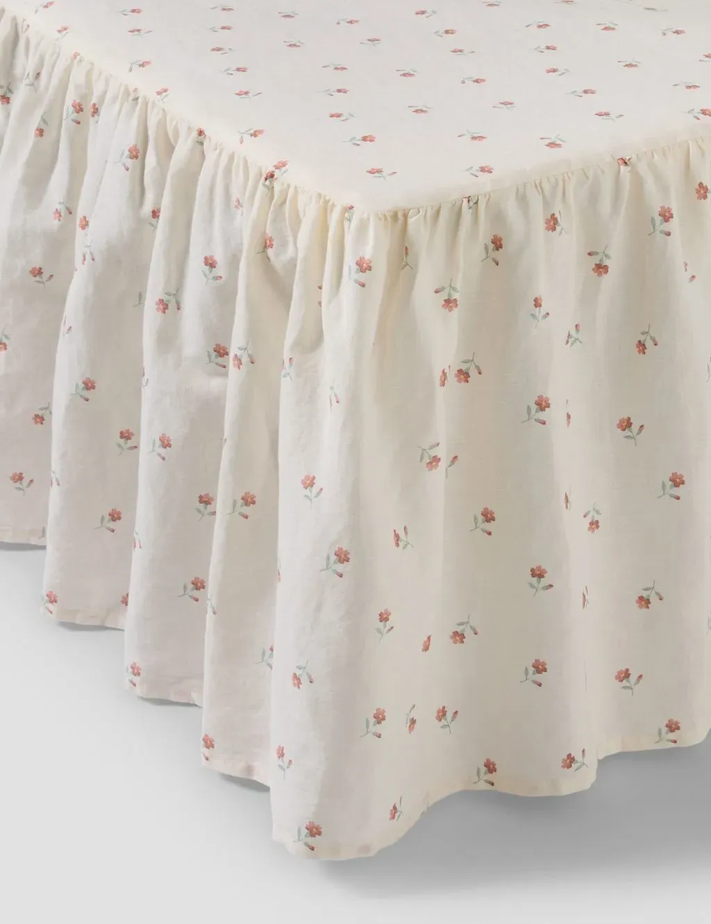 Linen Rich Printed Valance Sheet - Pearl product