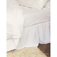 Linen Rich Valance Sheet - White alternate view