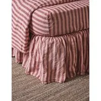 Pembroke Striped Valance Sheet - Red Mix, Linen alternate view