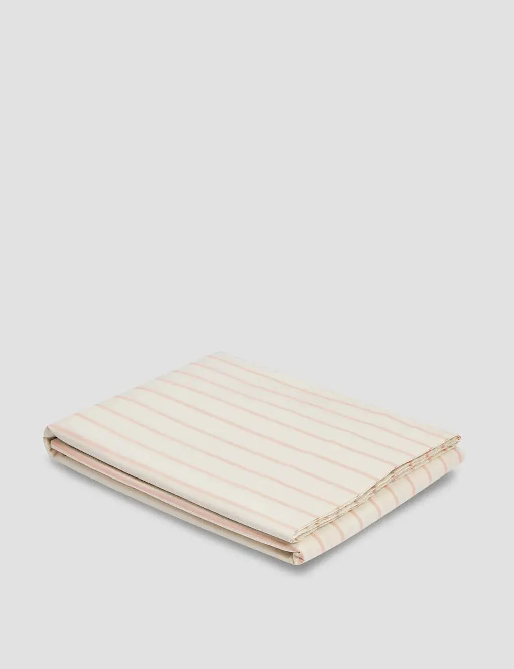 Pure Cotton Striped Flat Sheet - Cream Mix product