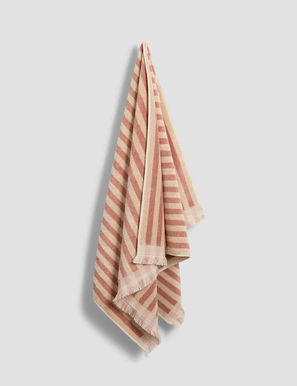 Pure Cotton Striped Towel - Pink Mix product