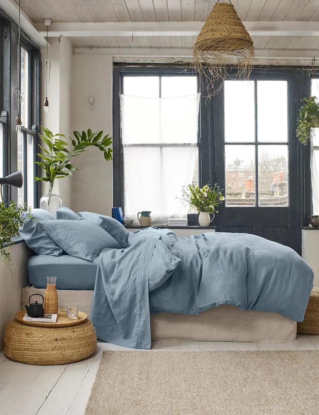 Pure Linen Duvet Cover - Blue product