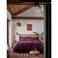 Pure Linen Duvet Cover - Purple alternate view