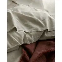 Pure Linen Flat Sheet - Oatmeal alternate view